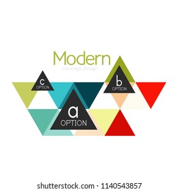 Triangle shape design abstract business logo icon design. Company logotype branding emblem idea. Vector illustration
