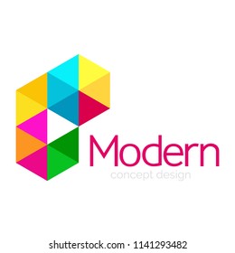 Triangle shape design abstract business logo icon design. Company logotype branding emblem idea. Vector illustration