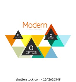Triangle shape design abstract business logo icon design. Company logotype branding emblem idea. Vector illustration