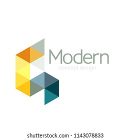 Triangle form Design abstrakte Business Logo Symbol Design. Firmenlogotype-Branding-Emblem-Idee. Vektorgrafik