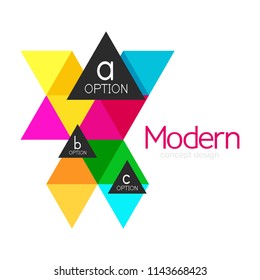 Triangle shape design abstract business logo icon design. Company logotype branding emblem idea. Vector illustration
