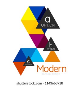 Triangle shape design abstract business logo icon design. Company logotype branding emblem idea. Vector illustration