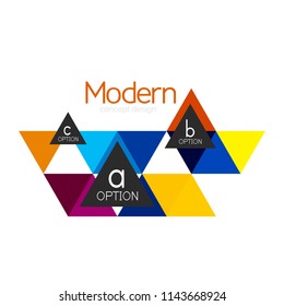 Triangle shape design abstract business logo icon design. Company logotype branding emblem idea. Vector illustration