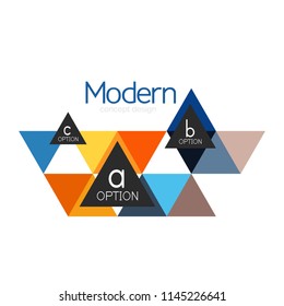 Triangle shape design abstract business logo icon design. Company logotype branding emblem idea. Vector illustration