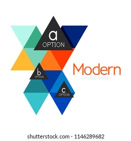 Triangle shape design abstract business logo icon design. Company logotype branding emblem idea. Vector illustration