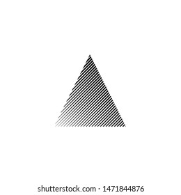 Triangle shape with halftone effect