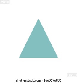 triangle shape illustration vector graphic. basic shape perfect for preschool learning for children and good for mathematics and any purposes.