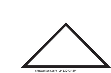 Triangle shape logo design art