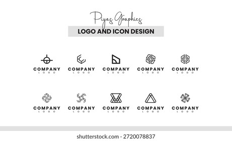Triangle Shape Logo Symbol Collection