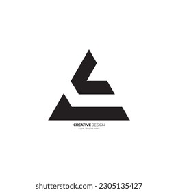 Triangle shape modern letter CA or CE logo. CA unique monogram stylish logo. CA logo. AC logo