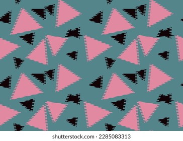 triangle shape seamlless pattern for fabric print