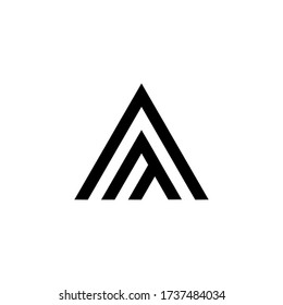 Letter Ah Monogram Negative Space Logo Stock Vector (Royalty Free ...