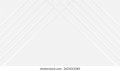 Triangle shape white and grey color geometric lines background. Wallpaper design