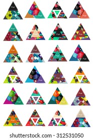 Triangle shape for your message or option banner. Web, app background or business identity, presentation and wallpaper