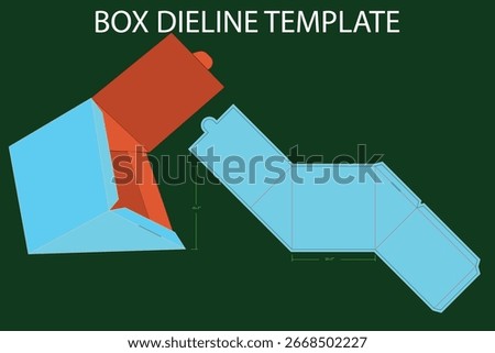 Triangle shaped box 7x7 inch dieline template. Design Editable Vectoe File. "Box" can be used for a variety of purposes. Some of its common uses are:Packaging: