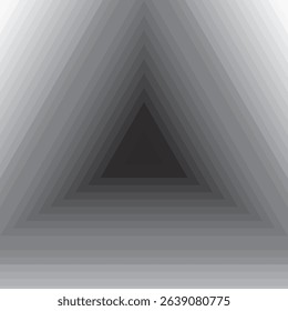 Triangle shaped gradient. Stepped gradation. Dark center.