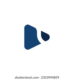 Triangle shaped logo with blank background