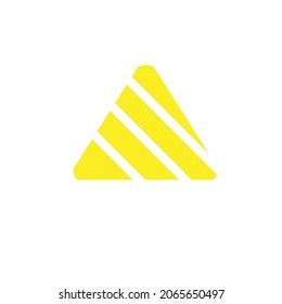 triangle shaped modern logo design