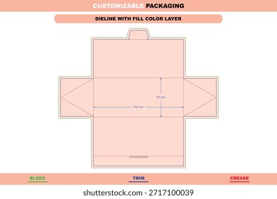 Triangle shaped polygonal box dieline vector created with precision folding layout for printable packaging design structural templates detailed mockups and box construction