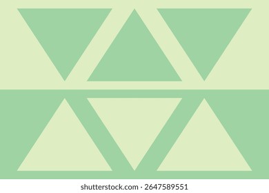 Driehoekvormen en ontwerpen Groene kleuren Geometrisch patroon Abstracte achtergrond Geometrische achtergrond