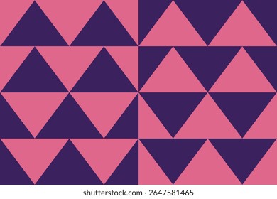 Driehoekvormen en ontwerpen Paarse kleuren Geometrisch patroon Abstracte achtergrond Geometrische achtergrond
