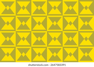 Driehoekvormen en ontwerpen Gele kleuren Geometrisch patroon Abstracte achtergrond Geometrische achtergrond