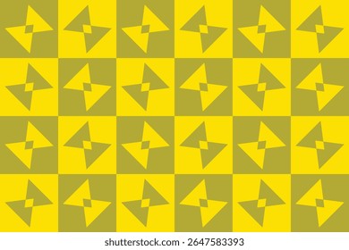 Driehoekvormen en ontwerpen Gele kleuren Geometrisch patroon Abstracte achtergrond Geometrische achtergrond
