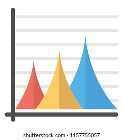 
Triangle shapes graph like a pyramid depicting pyramid chart 
