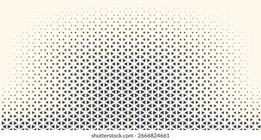 Vetor de formas de triângulo Abstract Geometric Technology Background. Composição Radial Meio-Tom Quadro Triangular Retro Simples Padrão. Estilo mínimo Dynamic Tech Wallpaper
