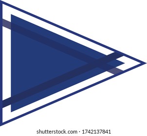 triangle sign - show your point and direction, suitable for daily use