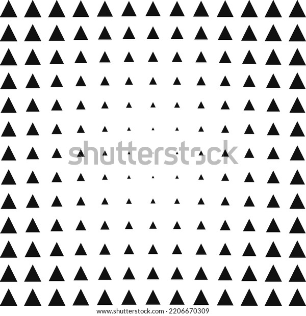 Triangle Silhouette Shapes Halftone Texture Pattern Stock Vector ...