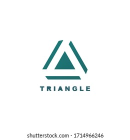 Triangle Simple, Elegant, and Luxurious Logo Design Template Vector