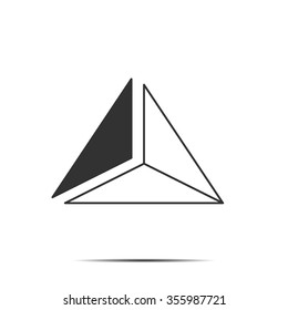 Triangle simple logo  design   business company  identity