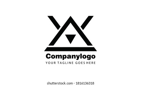 Triangle for simple logo design. Triangle vector template