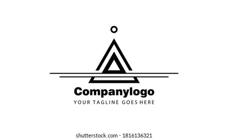 Triangle for simple logo design. Triangle vector template