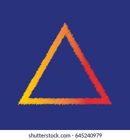 Triangle sketch logo