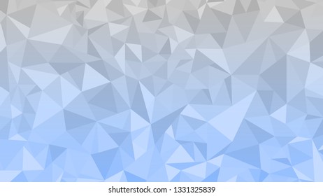 Triangle soft background. Blue ang silver. Triangular low poly, mosaic pattern background. Vector polygonal illustration graphic, origami style with gradient