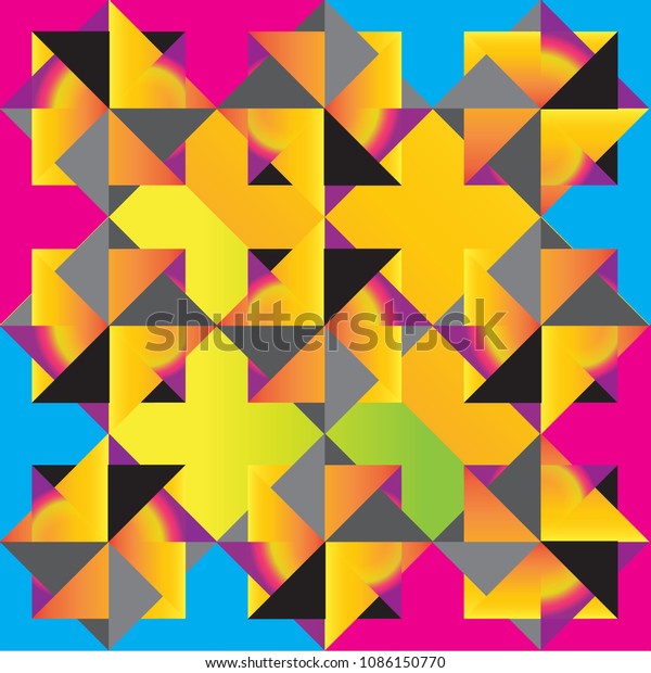 Triangle Spectrum Yellow Stock Vector (Royalty Free) 1086150770 ...