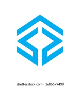Diseño del logotipo de la empresa de vectores del espacio de flecha cuadrada Triangle Square
