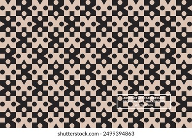 Triangle Square and Circle Shapes and Designs Brown and Black Colors Geometric Pattern Abstract Pattern Seamless Pattern