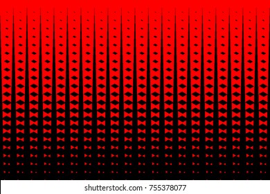 Triangle to Square fade red color and black background