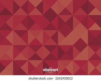 triangle and square geometry mosaic tile brown tone background for advertisement banner,brochure,website landingpage, notebook cover vector eps.