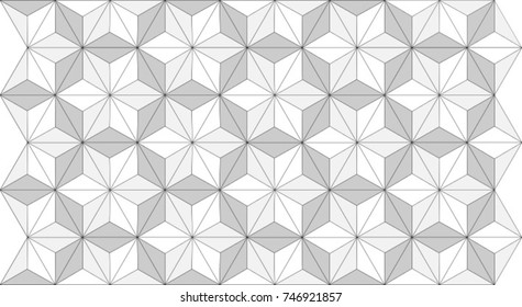 Triangle & Square Optical Illusion - Jigsaw To Make Bigger