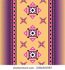 Triangle, square shape with a pink background.