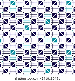 Triangle Square shapes and Geometric fences pattern