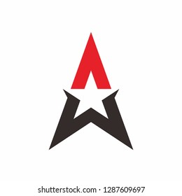 Triangle Star Arrow Business Company  Vector Logo Design