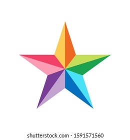 Triangle Star Arrow Business Company Vector Logo Design