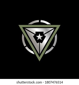 TRIANGLE WITH STAR  LOGO DESIGN INSPIRATION