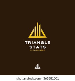 Triangle Stats Logo Template