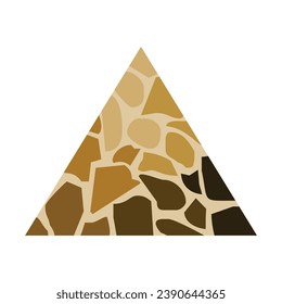 plantilla de icono de logotipo de piedras triangulares 1